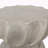 Side Table Sunburst Top Hourglass Shape Design