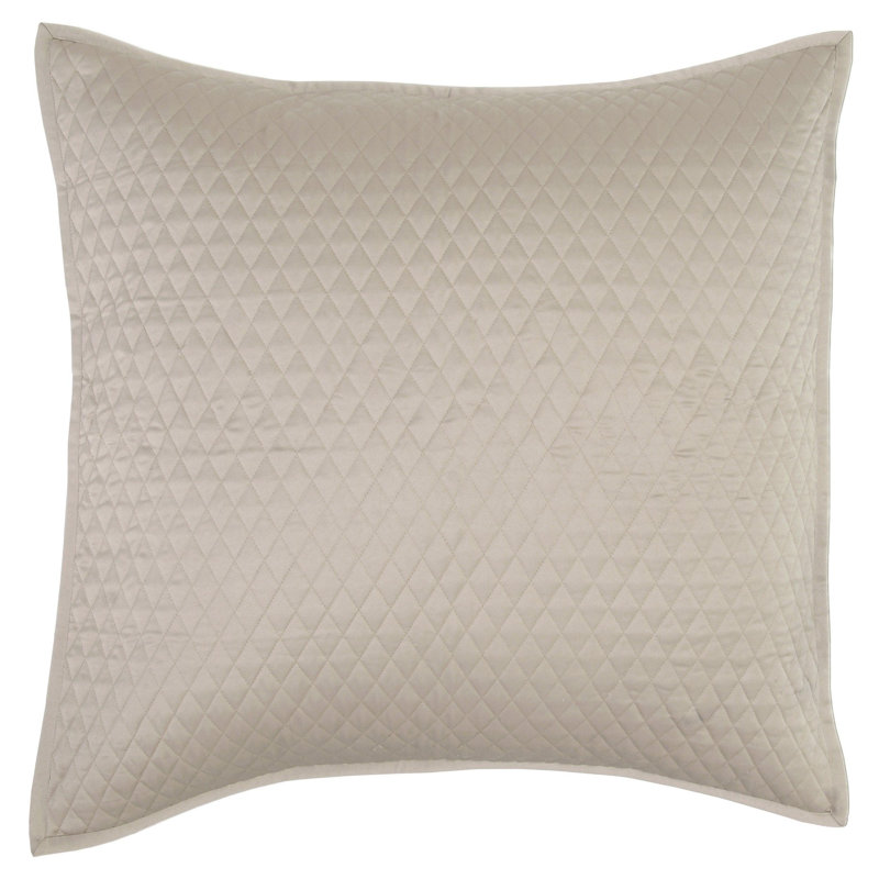Housse de coussin carré en polyester Lacluta, Brun