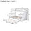 Lit superposé convertible simple sur double avec escalier, rangement et lit gigogne polyvalent-1850035596