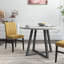 Ensemble de salle à manger 5 pièces Edo, table à tréteaux ronde et 4 chaises rembourrées Edo-133403699
