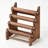 Black Walnut Wooden Bracelet Holder, 4 Tier Natural Solid Wood Jewelry Stand for Watch Bangle Necklace Scrunchie, Display Showcase