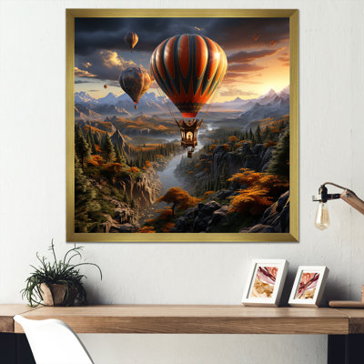 «Hot Air Balloon Voyage In The Skies Harmony III» sur toile