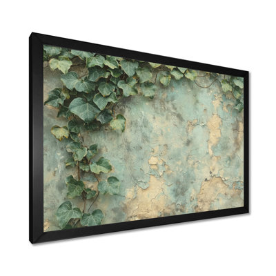 Collage Of Ivy Leaves On A Wall III - Leaves Wall Art