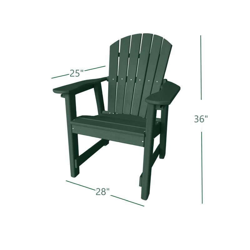 Fauteuil de salle à manger Kleinman, Vert