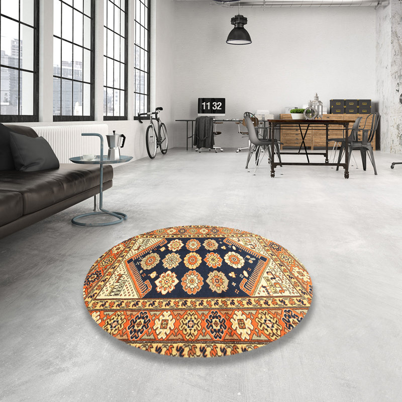 Southwestern Indoor Rug, Round 4'