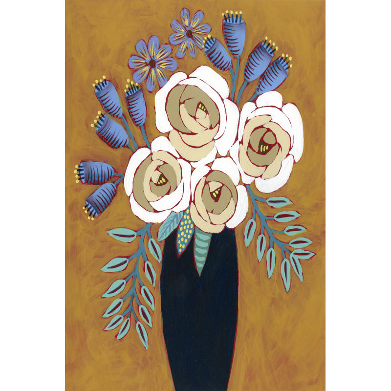 Neutral Blume I by Regina Moore - Wrapped Canvas Painting, 122cm H x 81cm W x 3.8cm D