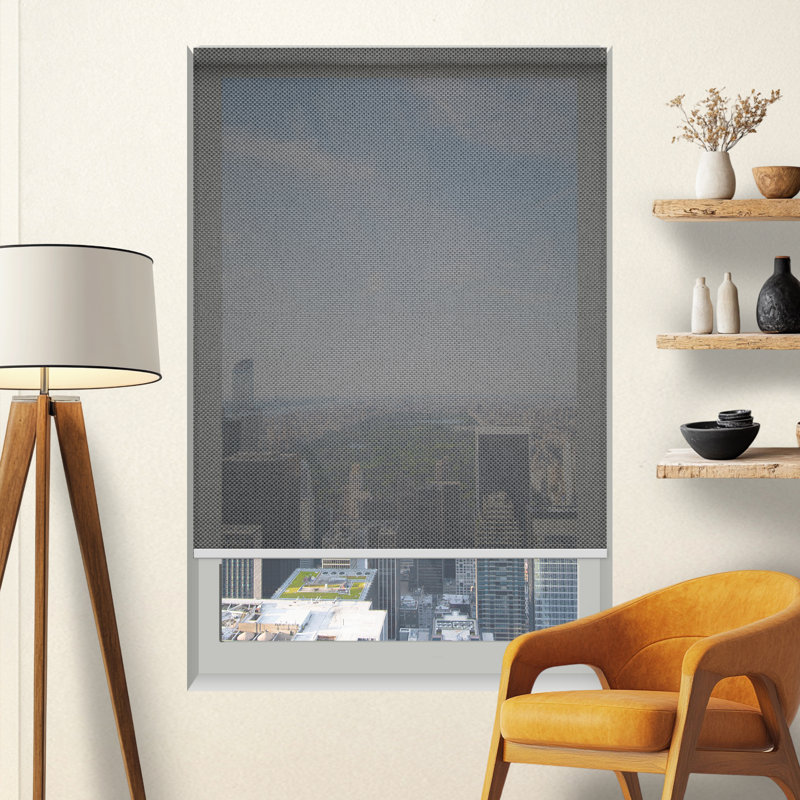 Rideau solaire luxueux à 3%, Gris moyen, L 51 po x L 48 po
