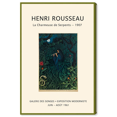 «Rousseau's Jungle Dream», affiche d'art rétro sur toile par Art Remedy