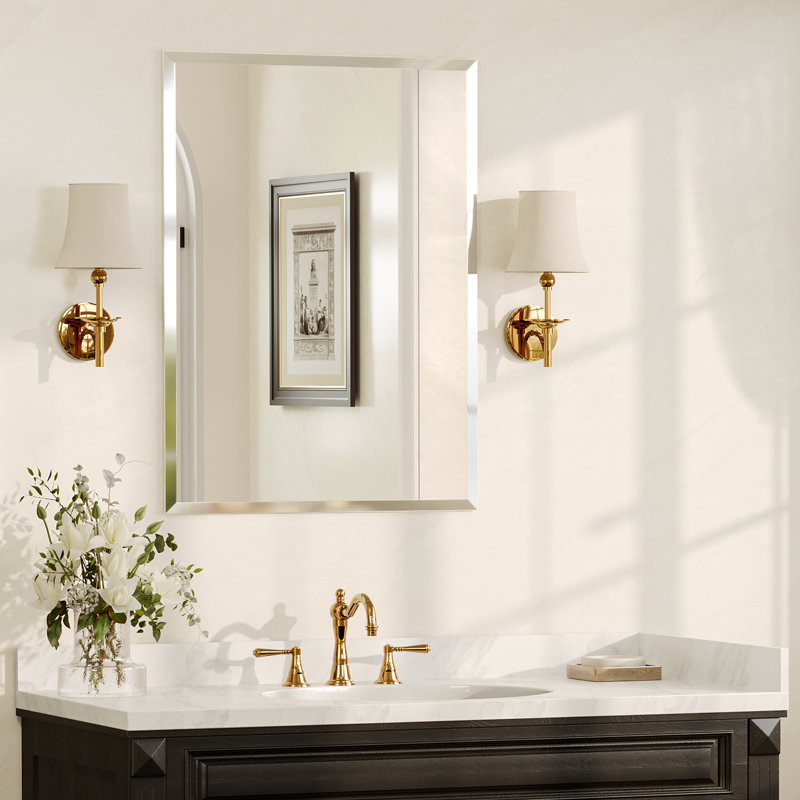 Miroir de salle de bain rectangulaire, 30 po x 22 po