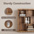 Book Shelf with 10-Cube, 43.3” Wide Bookshelf with Anti-Tip Design, Open Bookcase, Modern Display Organizer Book Case for Living Room, Bedroom, Study Room-113136548