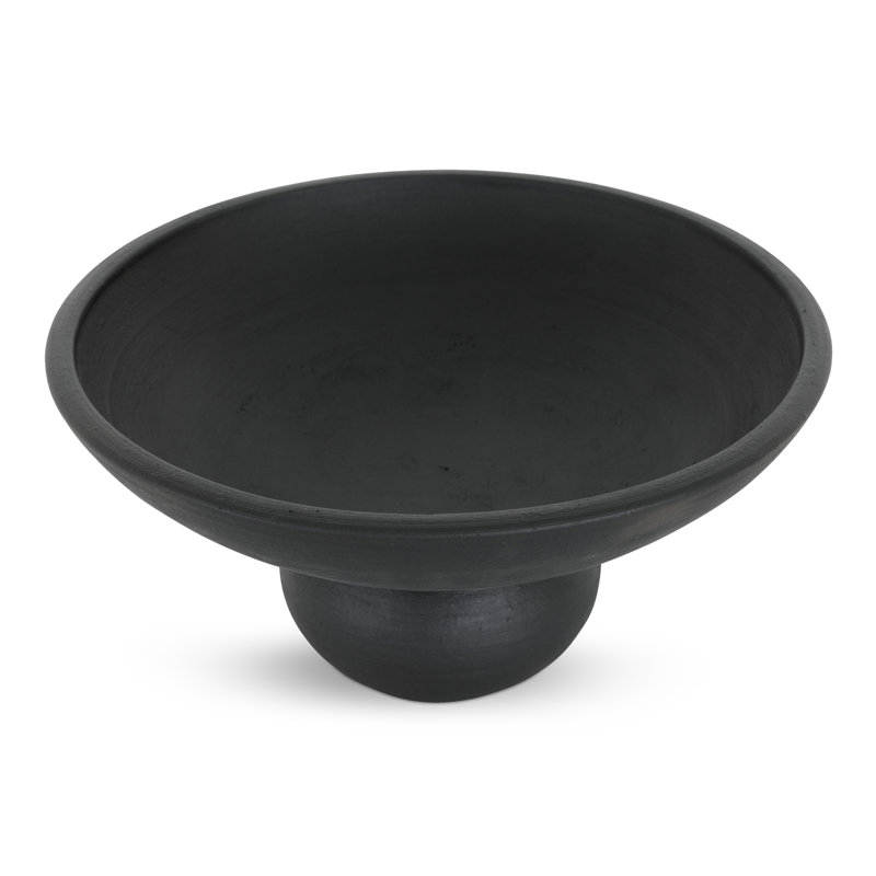 Asha Decorative Bowl Black Terracotta
