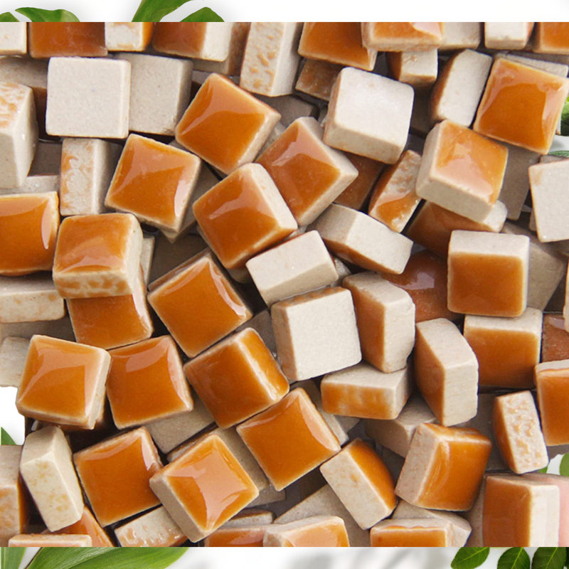 200-Piece Square Ceramic Mosaic Tiles Set