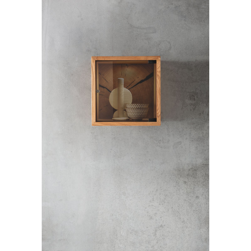 Dallastown Square Solid Wood Accent Shelf, Brown