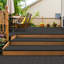  Planches de terrasse en composite 96 "x 5,4" (9 pièces) -Inclut les accessoires d'installation-108687241