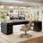 85.8" L-Shaped Executive Desk-116066545