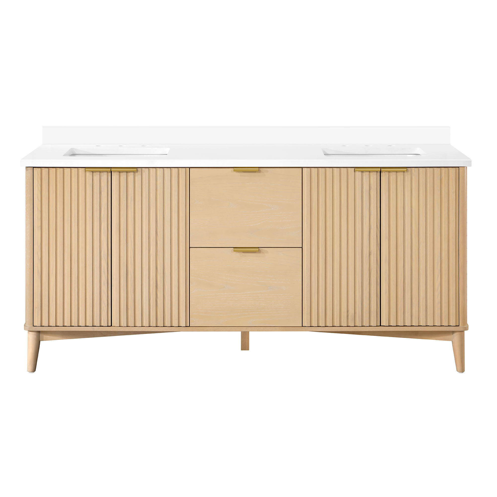 AllModern Ronson 72 in. Double Sink Bathroom Vanity & Reviews Wayfair