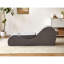 Méridienne Solace - Gris, conception ergonomique avec noyau en mousse haute pour la détente, housse amovible lavable à la machine, espace et emballage compact dans un design gris, noyau, lavable et peu encombrant-121365660
