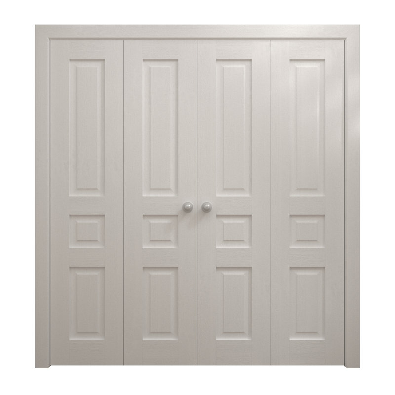 Portes coulissantes doubles pliantes | Ego 5012 | Ensemble de quincaillerie pour moulures robustes | Portes de garde-robe de chambre en bois massif