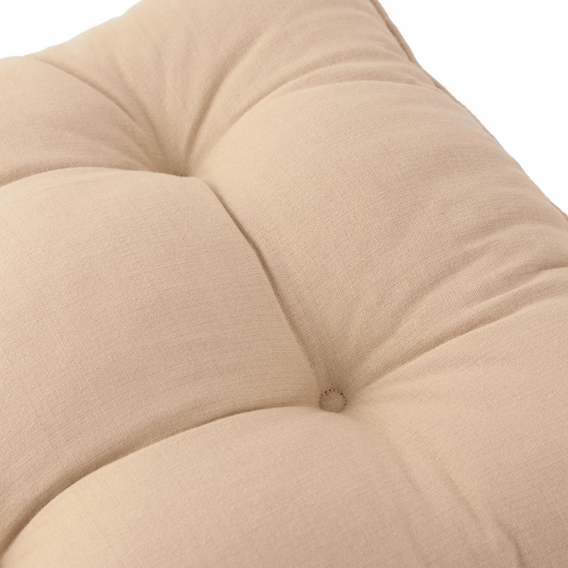 Slub Cotton 2 Pack Seat Pads, Beige