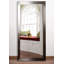 Miroir mural en argent biseauté rectangulaire Bernadette-23047572