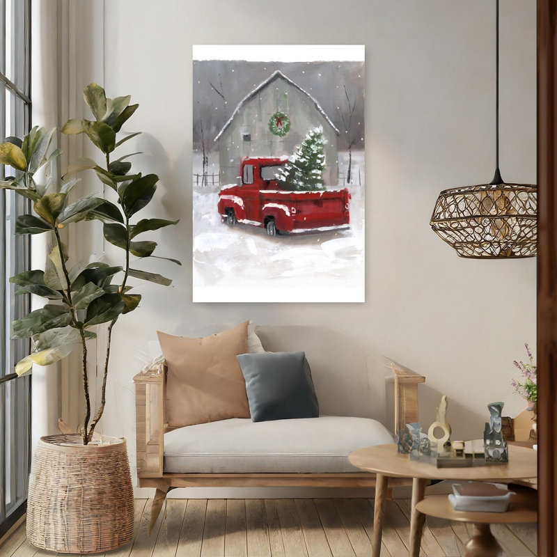 Arbre de Noël contemporain à la ferme, H 48 po x l 32 po