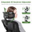 Chaise de bureau ergonomique avec chaise à roulettes-328752407-328752400