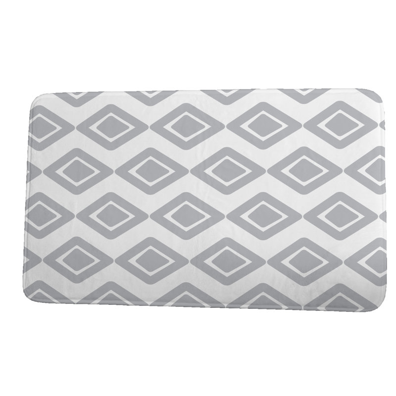 Tapis de bain Grantville, L 17 po x L 24 po, Gris