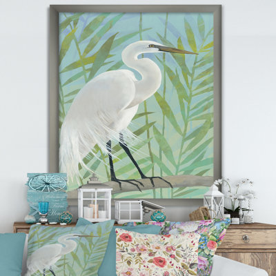 «Heron by the Shore I», reproduction d'art sur toile