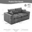 Canapé modulaire modulaire à 2 places avec housses de coussin amovibles, canapé en velours côtelé doux sans assemblage, mobilier de salon moderne-1099769606