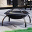 Abigaille Round Steel Smokeless Fire Pit-69597407