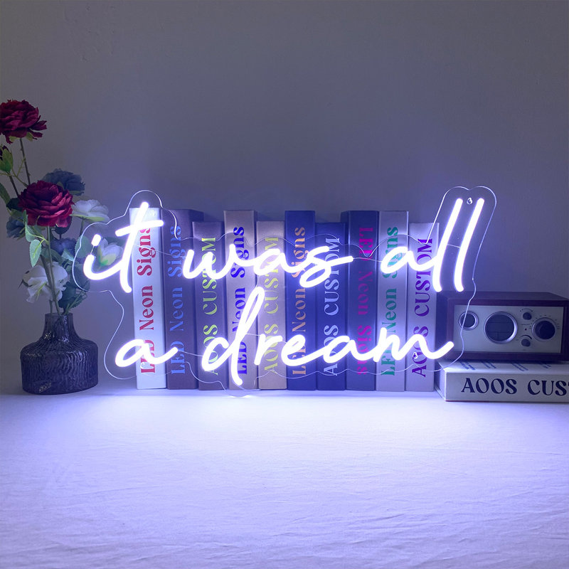 Farasiko It Was All A Dream 24" LED Neon Sign