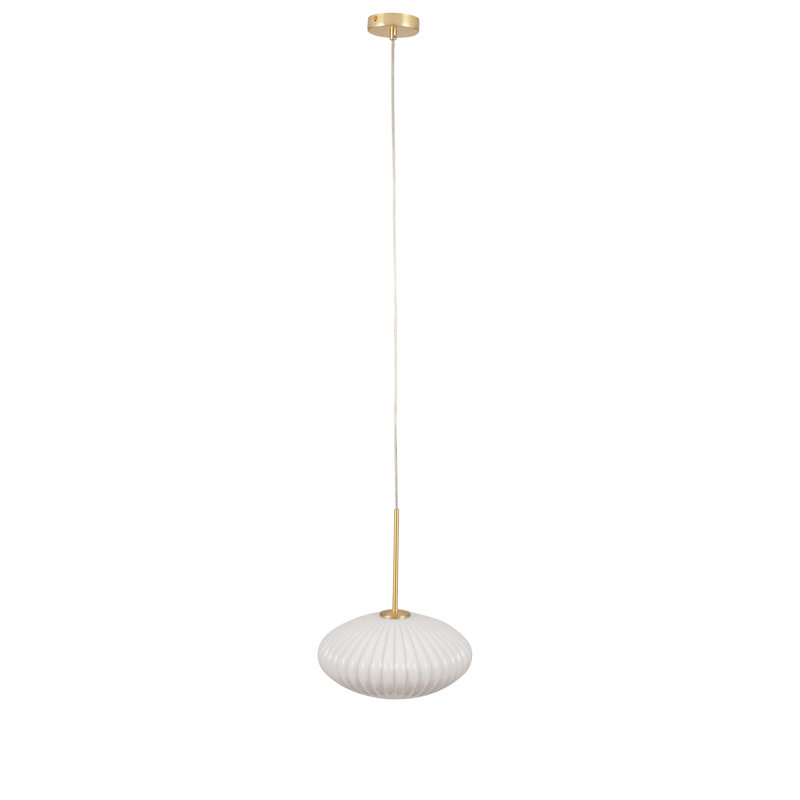 Moya 1 - Light Single Pendant, White/Gold