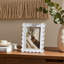 Sagebrook Home 4X6 Scallop Edge Photo Frame, White-100380595