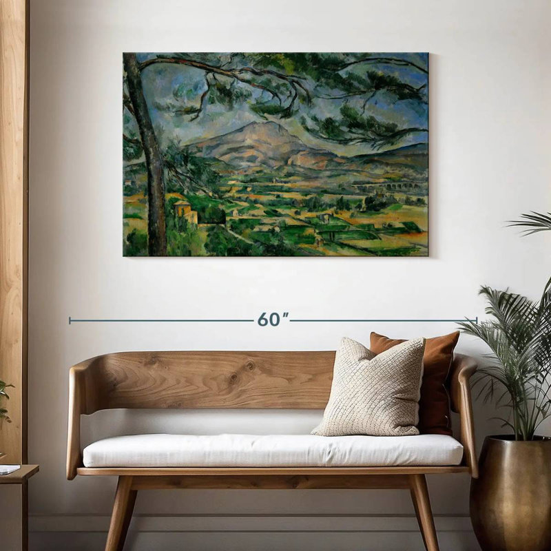 Alvord Montagne Sainte-Victoire avec grand pin, H 30 po x l 45 po