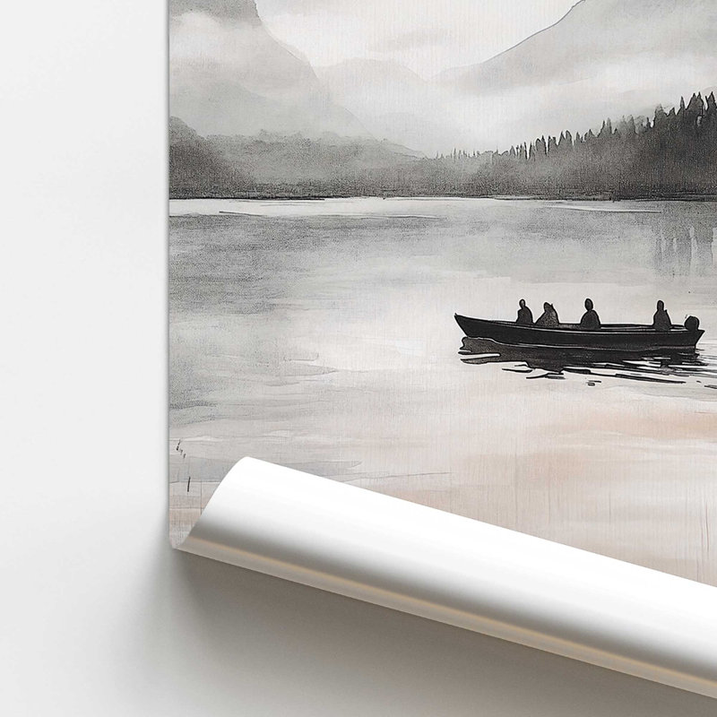 Imprimé roulé «Misty Crossing», H 14 po x l 11 po