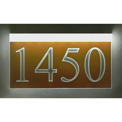 Enseigne d’adresse pour pelouse sur 1 ligne