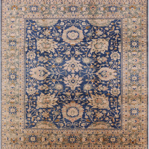 Charlton Home® Mamigon Oriental Navy/Beige Area Rug | Wayfair