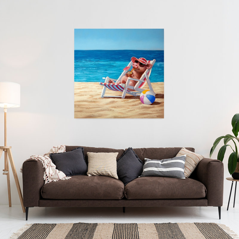Hello Sunshine, art urbain contemporain, H 36 po x l 36 po