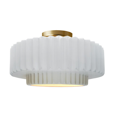 Plafonnier semi-encastré en céramique Radiance
