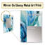 Acquanetta Oceanic Mirage motif tropical - miroir mural tropical, miroir décoratif tropical, impression d'art en métal-269894100
