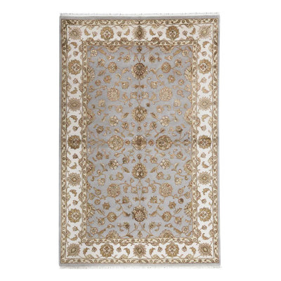 Handmade Silk and Wool Oriental Area Rug