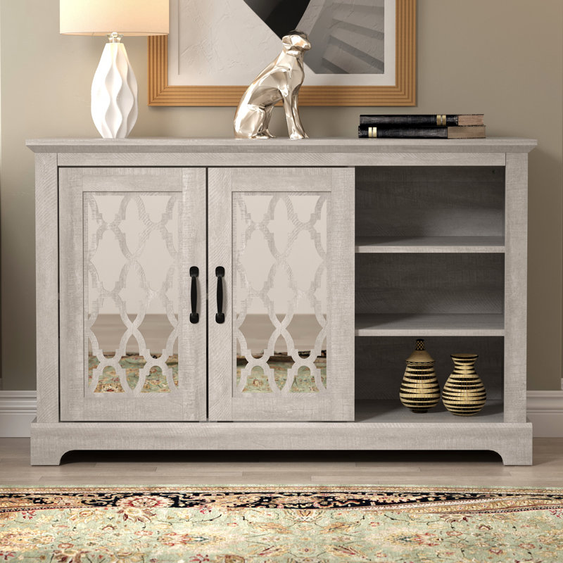 Buffet Chessani de 45,7 po de largeur, Chêne gris cendré
