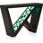 Modern Decorative LED Console Table With W-Shaped Legs And Remote Control, USB-Powered Light Strip, Engineered Wood Top, And Anti-Tip Kit For Living Room, Hallway, Or Entryway