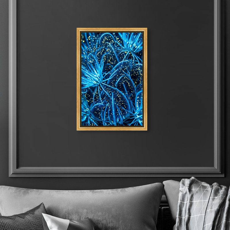 Neon Garden Print by Oliver Gal, 37"H x 25"W, Gold Floater Frame