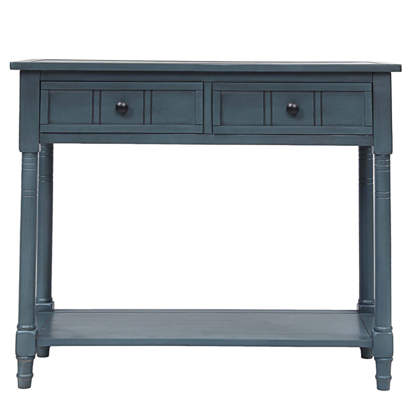 Gattilier 35.43'' Console Table, Navy, 30.25" H x 35.34" W x 13.8" D Duplicate