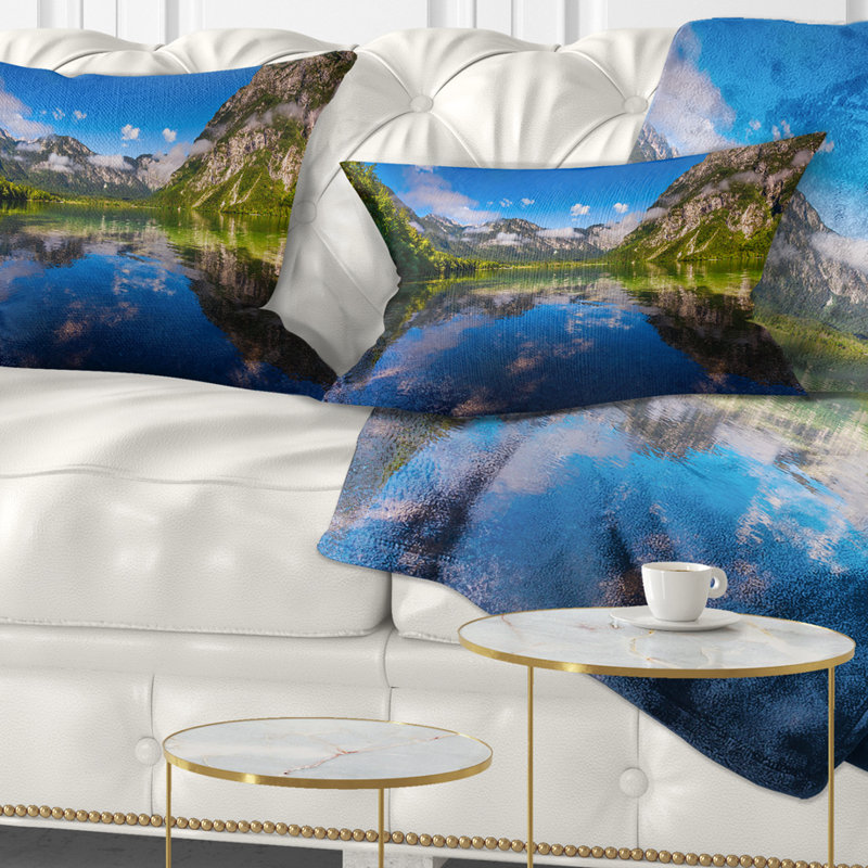 Coussin lombaire imprimé «Bohinj Lake in Triglav National Park»