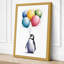 Penguin and Balloons Whimsical - Wrapped Canvas-1062650201-1062650183