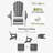 Folding Adirondack Chairs HDPE Weather Resistant