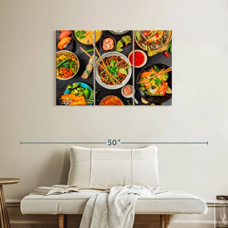 Festin asiatique Yarlin, H 24 po x l 38 po