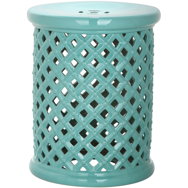 Tabouret de jardin Antigonos, Bleu clair